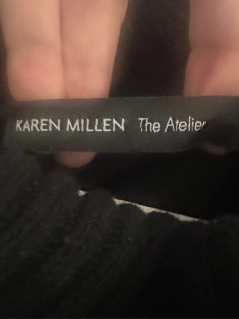 Karen Millen The Allier Turtleneck Sweater with Shoulder Fringe - Picture 2 of 6